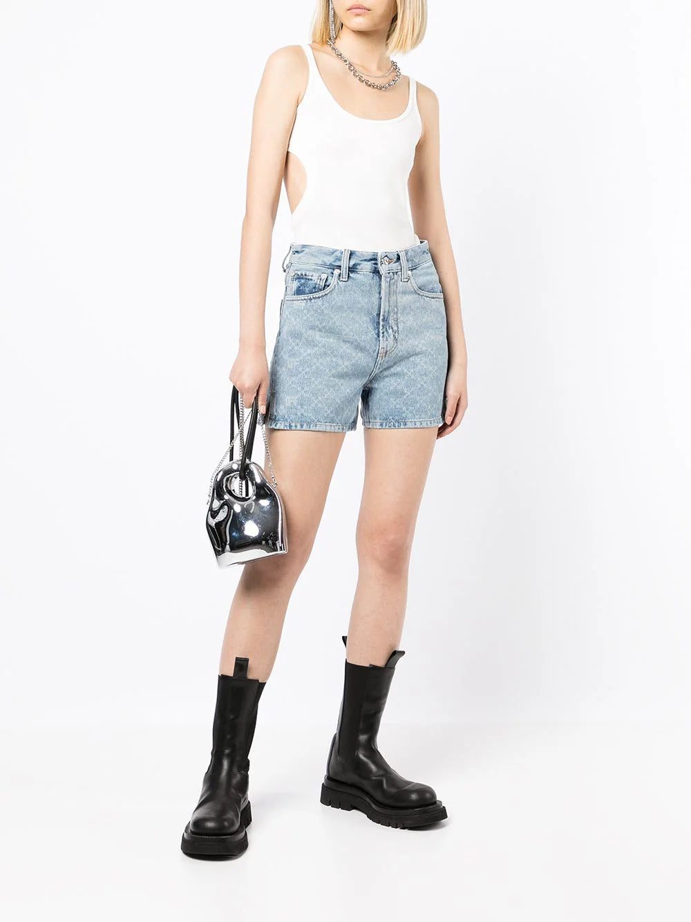 Off-White cut-out detailed vest top - Image 2