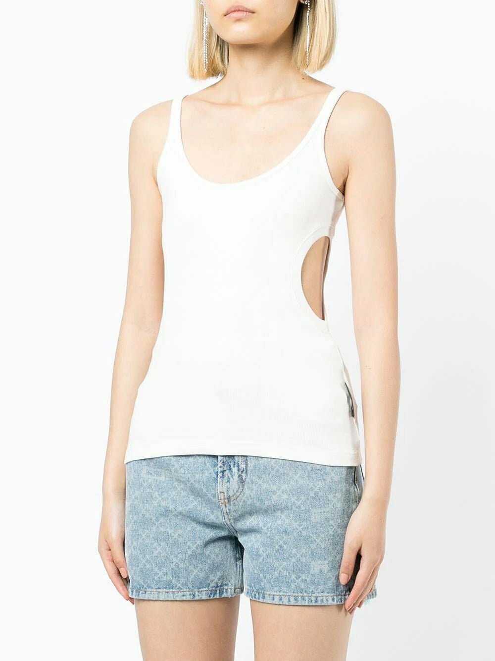 Off-White cut-out detailed vest top - Image 3