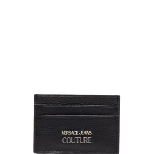 Versace Jeans Couture grained logo-plaque cardholder