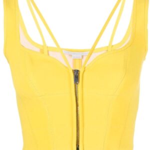 Stella McCartney  scuba zip corset top