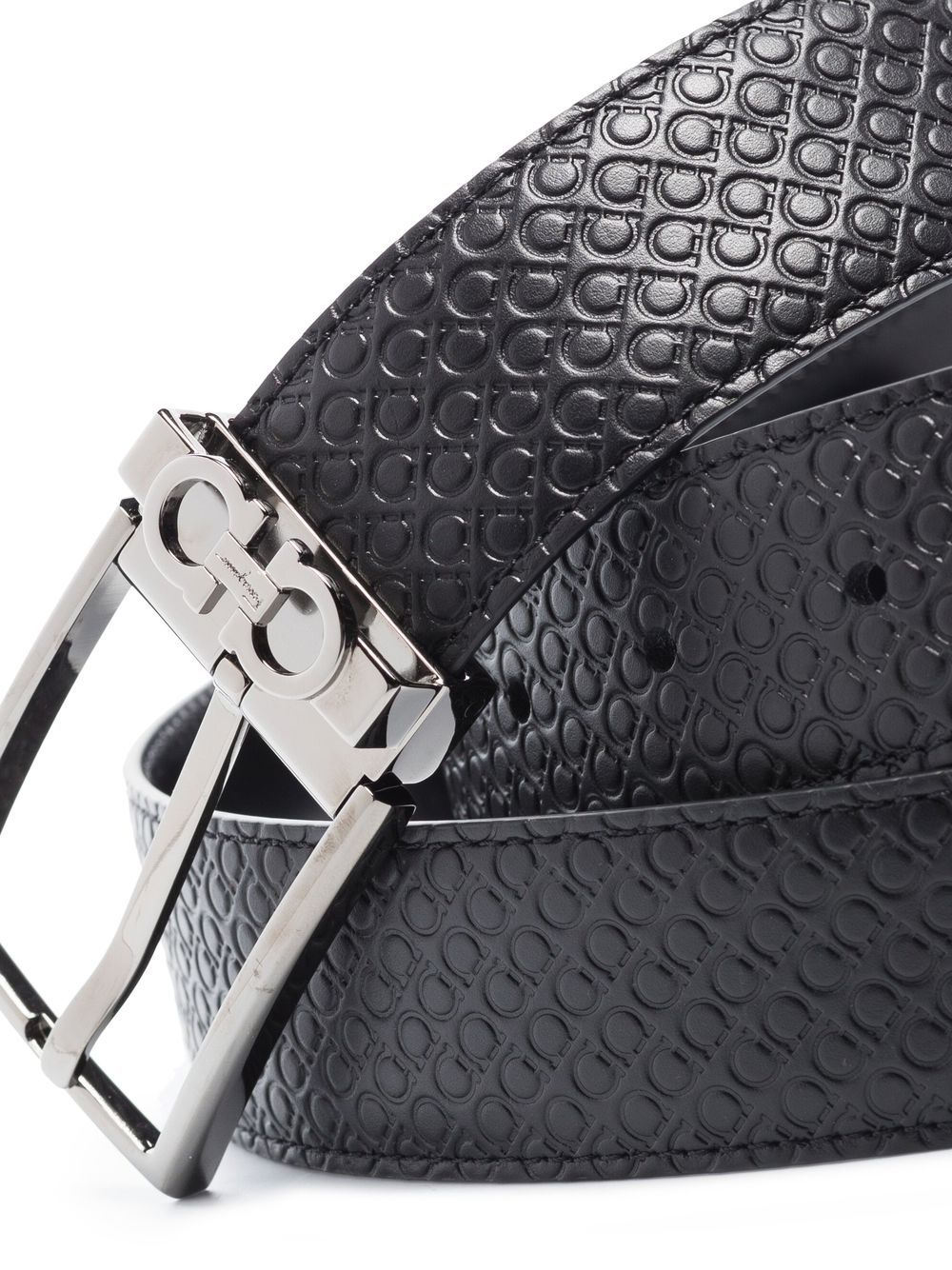 Ferragamo Gancini-motif leather belt - Image 3