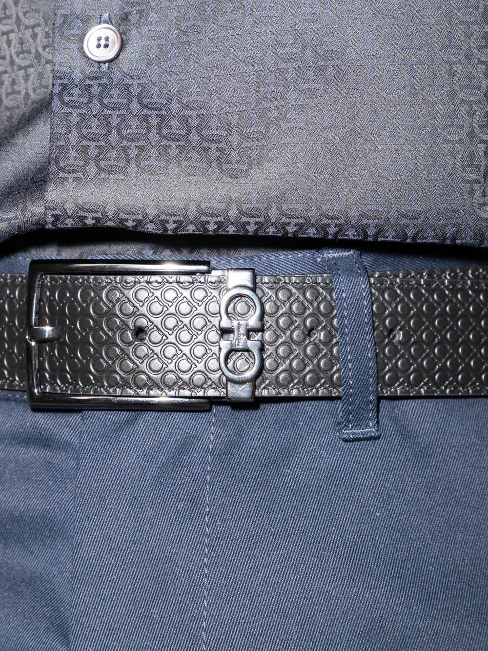 Ferragamo Gancini-motif leather belt - Image 2