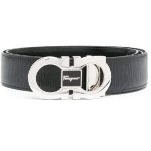 Ferragamo logo-buckle leather belt