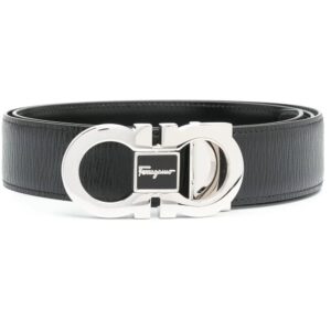 Ferragamo logo-buckle leather belt