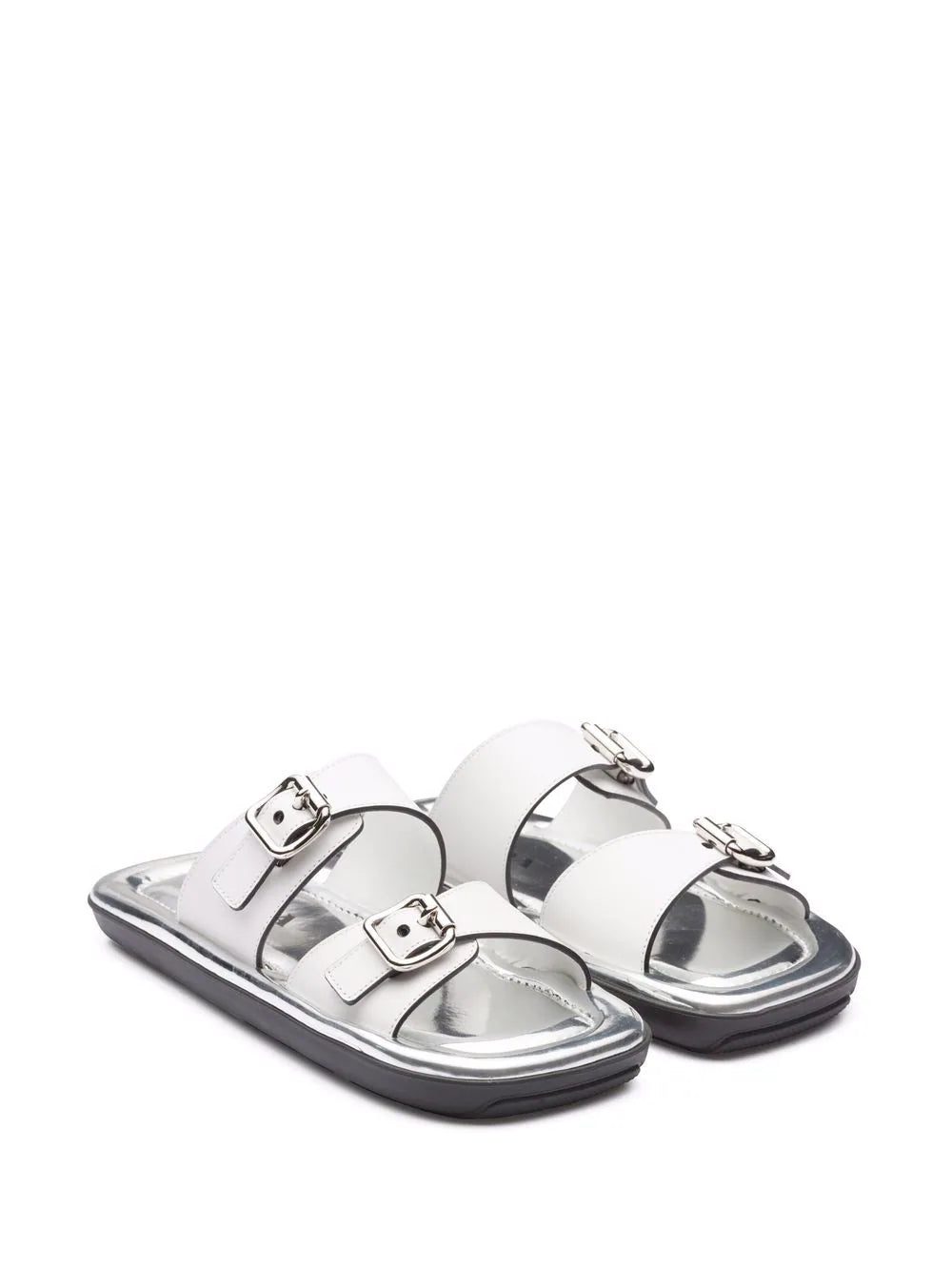 Prada flat rectangular sandals - Image 2