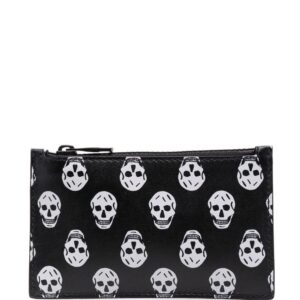 Alexander McQueen skull-print zipped wallet