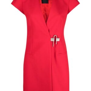 Givenchy  padlock-detail wrap dress