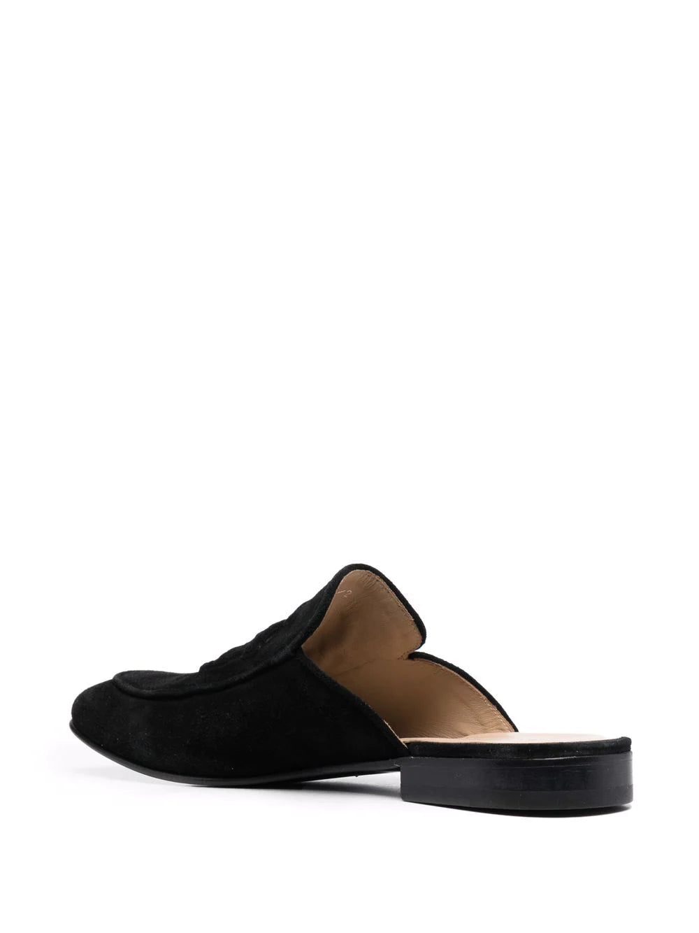 Billionaire logo embossed suede mules - Image 3