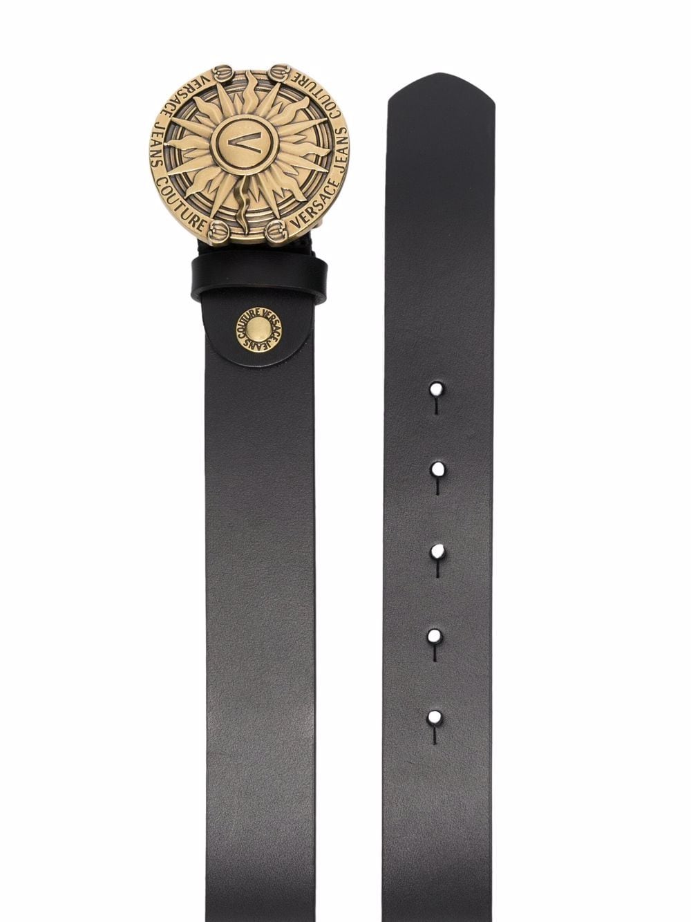 Versace logo-engraved buckle belt - Image 2