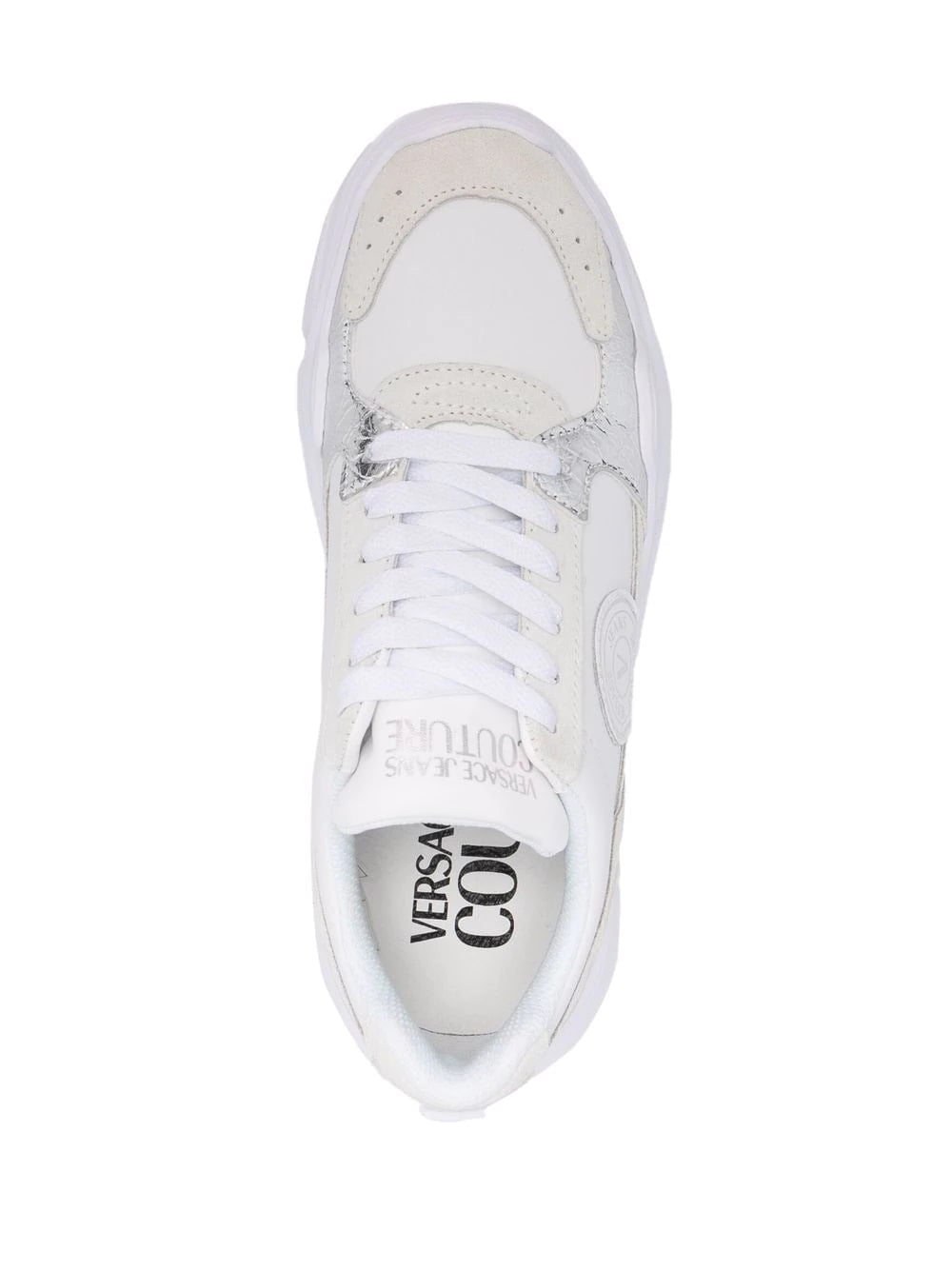 Versace Jeans Couture logo-patch lace-up sneakers - Image 4