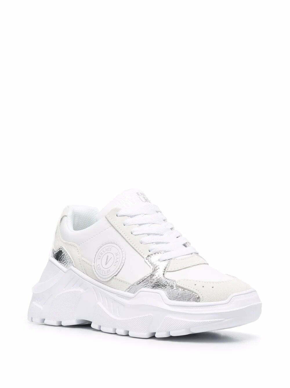 Versace Jeans Couture logo-patch lace-up sneakers - Image 2