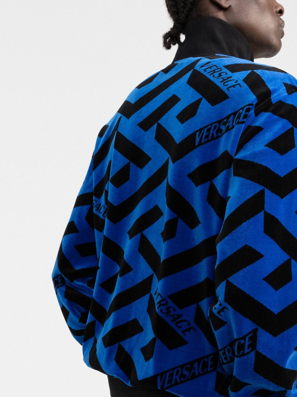 Versace geometric-print track jacket - Image 3