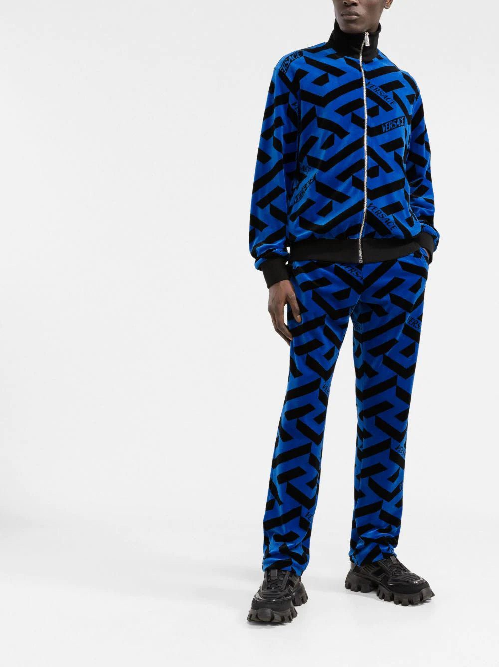 Versace geometric-print track jacket - Image 2