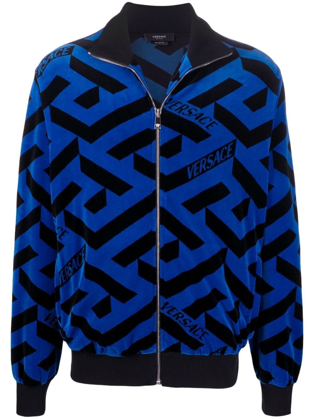 Versace geometric-print track jacket