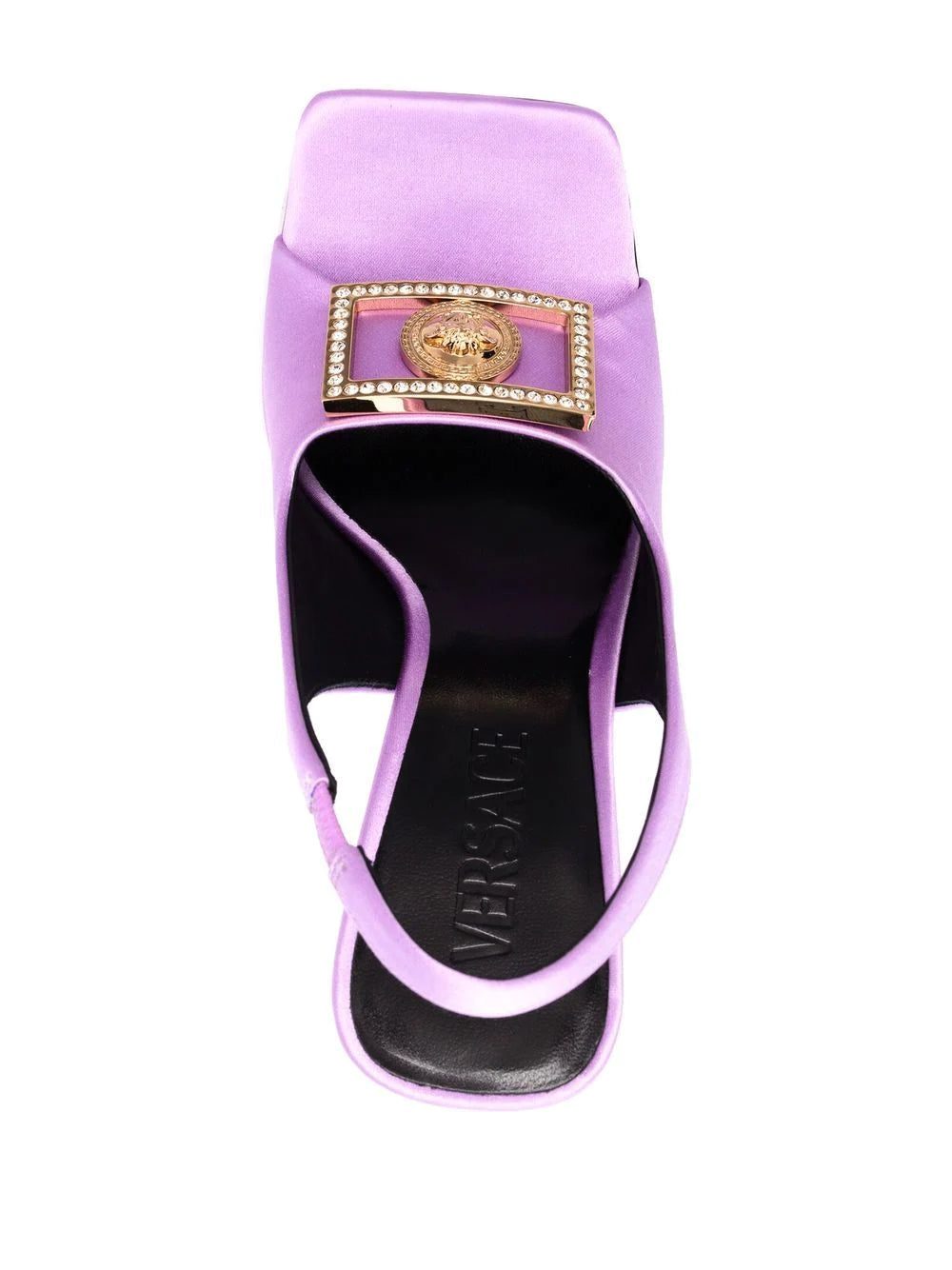 Versace Crystal 110mm satin sandals - Image 4