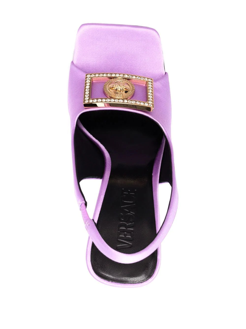 Versace Crystal 110mm satin sandals - Image 4