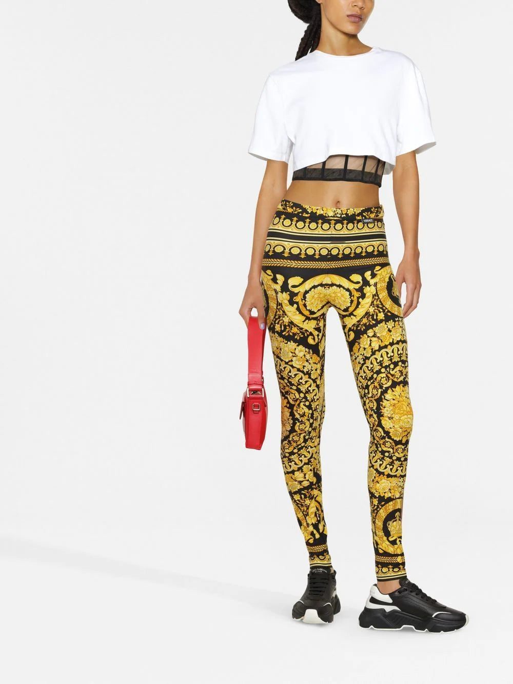 Versace Barocco-print leggings - Image 2
