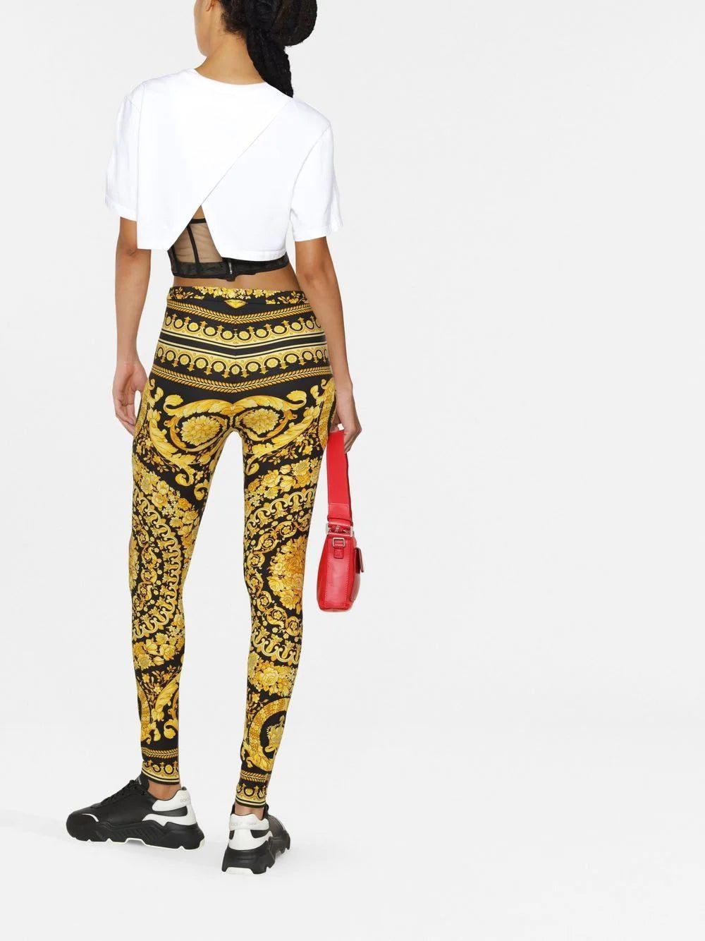 Versace Barocco-print leggings - Image 3