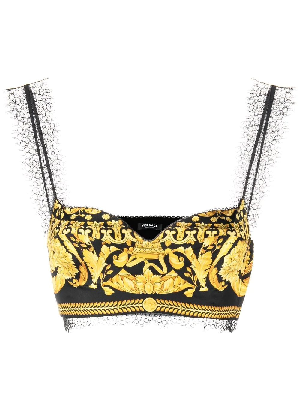 Versace baroque-print top