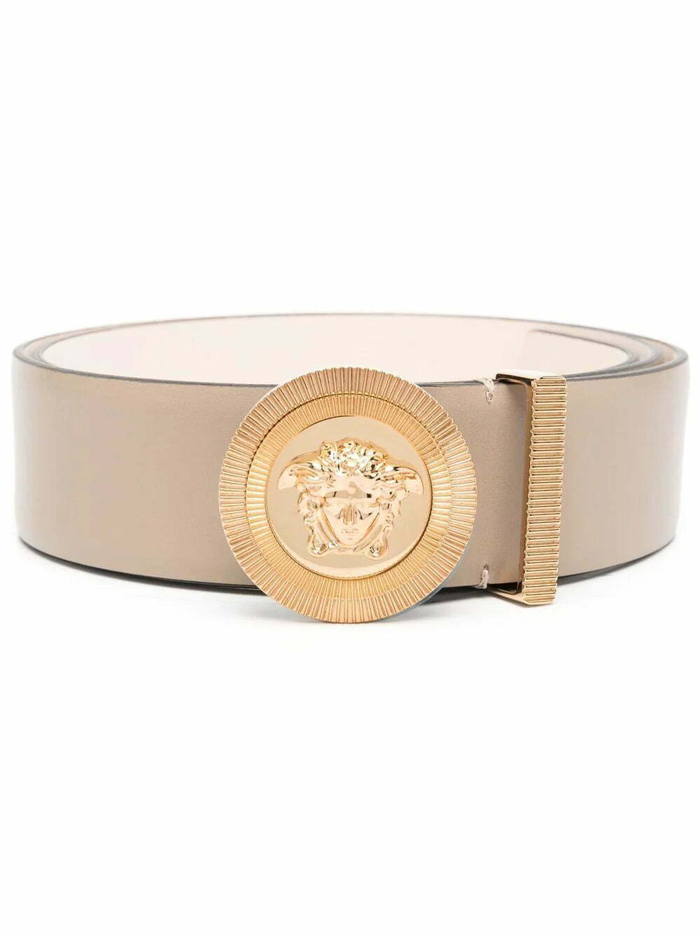 Versace Medusa-coin leather belt