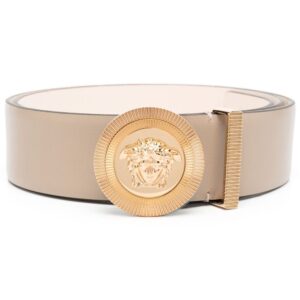 Versace Medusa-coin leather belt