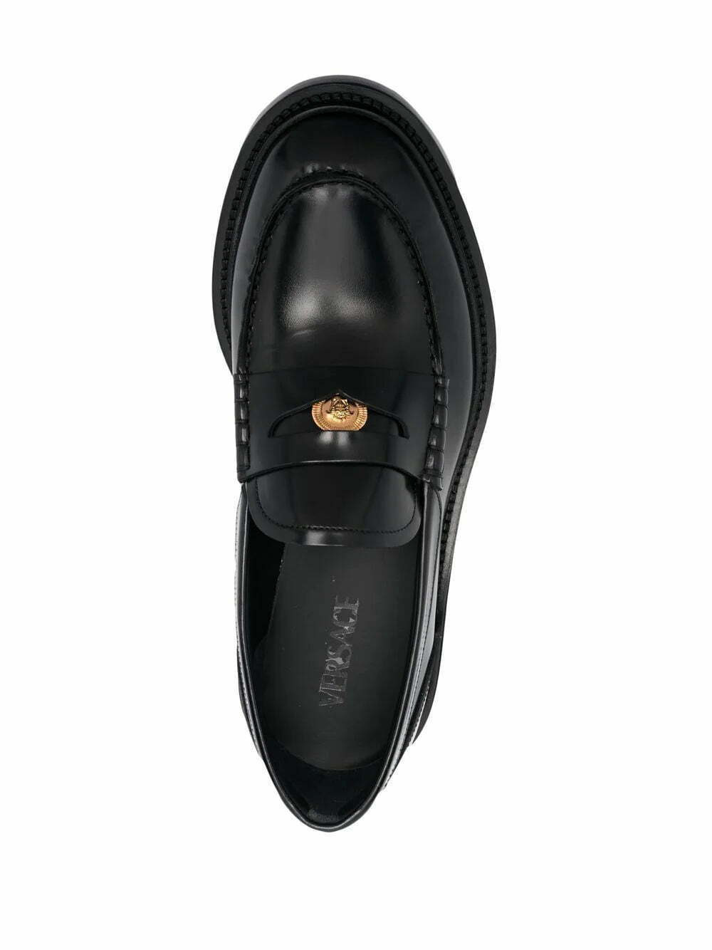 Versace Medusa-head leather loafers - Image 4