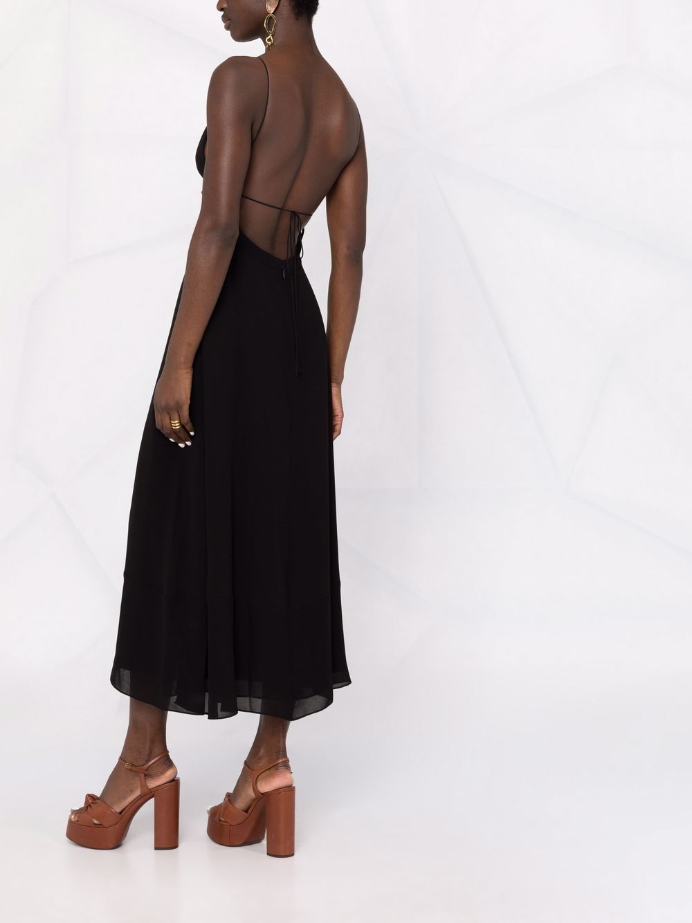 Saint Laurent open-back crepe dress - Image 4