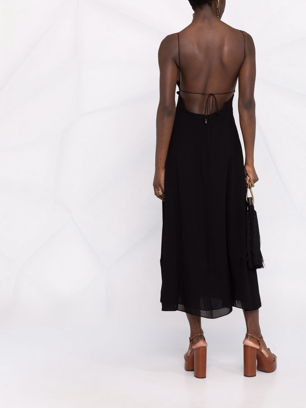 Saint Laurent open-back crepe dress - Image 6