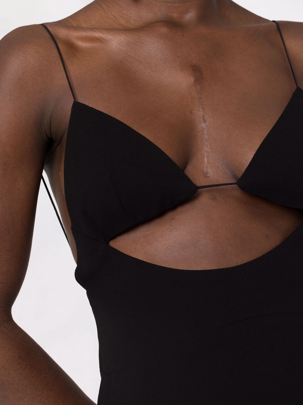 Saint Laurent open-back crepe dress - Image 5