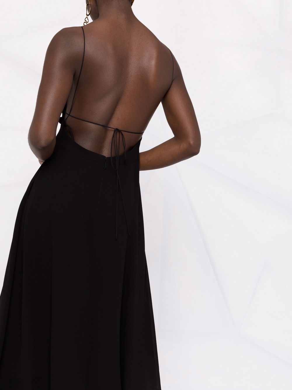Saint Laurent open-back crepe dress - Image 3