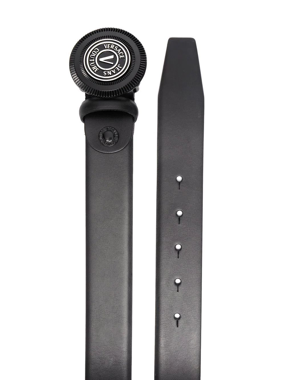 Versace leather logo-buckle belt - Image 2