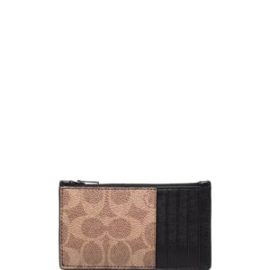 Coach logo-canvas zipped wallet