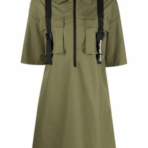 Love Moschino zip-up cotton-blend dress