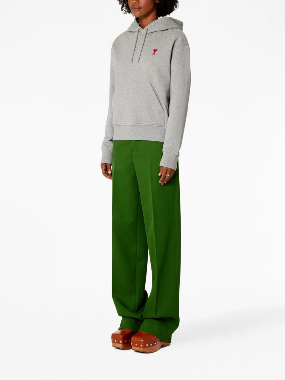 AMI Paris Ami de Coeur organic-cotton hoodie - Image 2