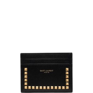 Saint Laurent  studded leather cardholder