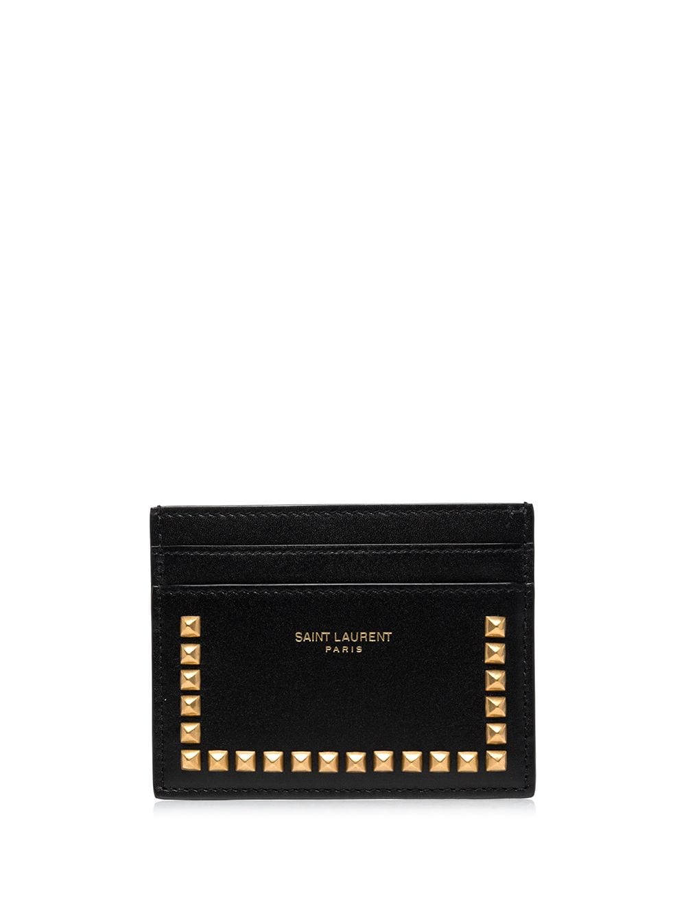 Saint Laurent studded leather cardholder