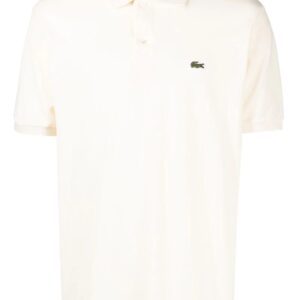 Lacoste logo-patch cotton polo shirt