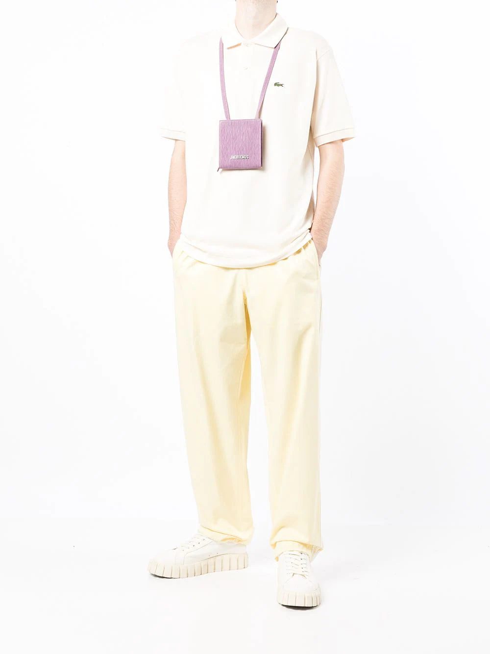 Lacoste logo-patch cotton polo shirt - Image 2