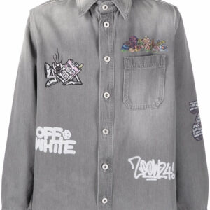 Off-White  x Graffiti Milano by Leonardo Totino denim shirt