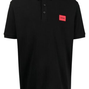 HUGO  Dereso222 logo-patch polo shirt