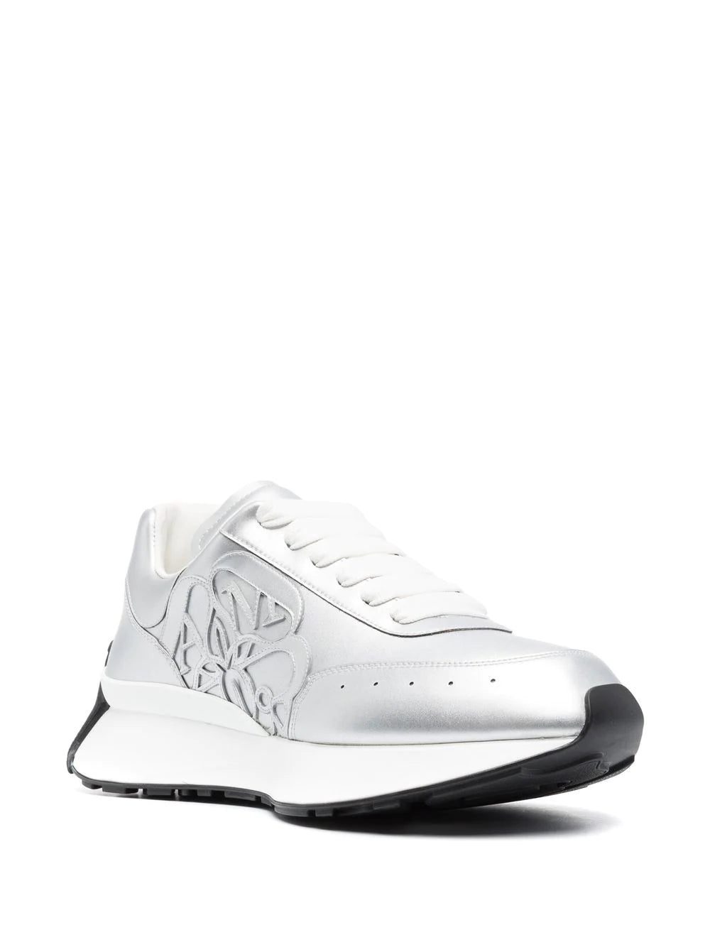 Alexander McQueen Sprint Runner metallic-effect sneakers - Image 2