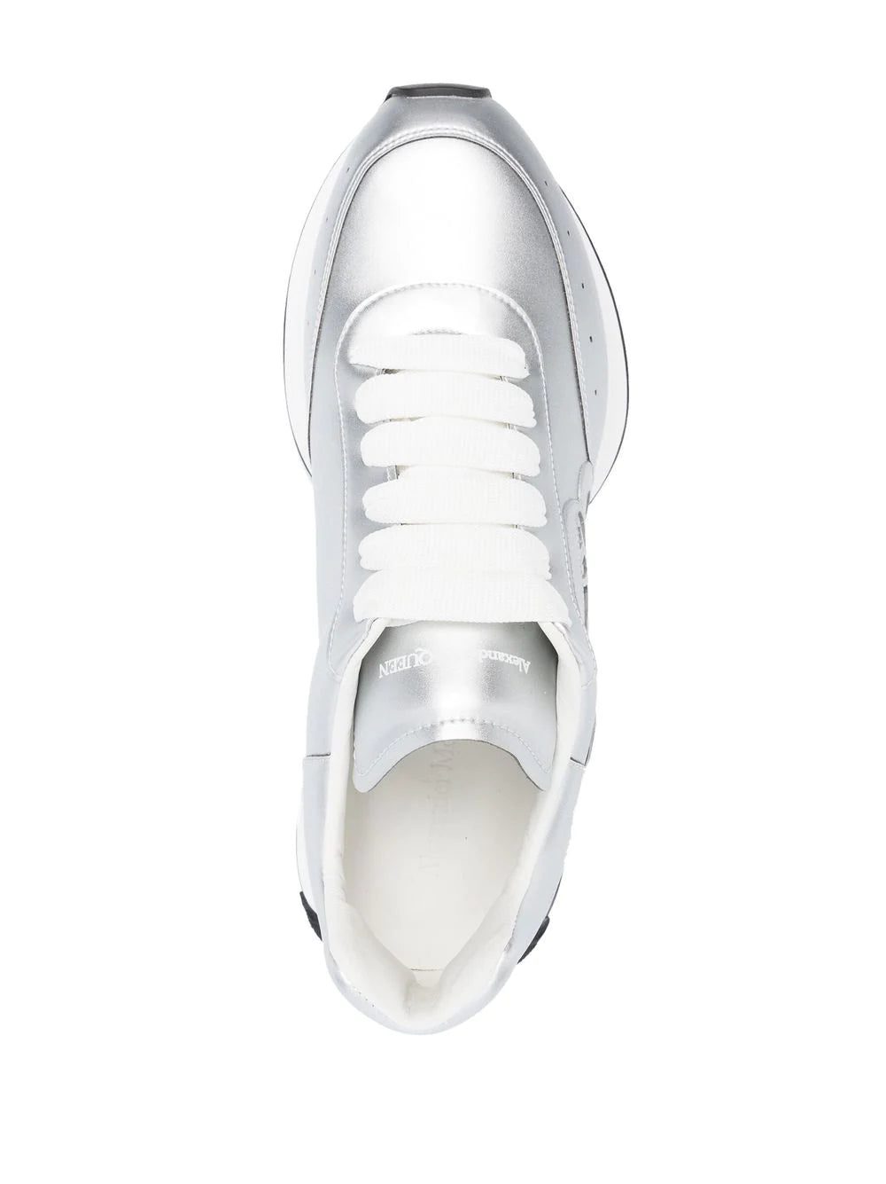 Alexander McQueen Sprint Runner metallic-effect sneakers - Image 4