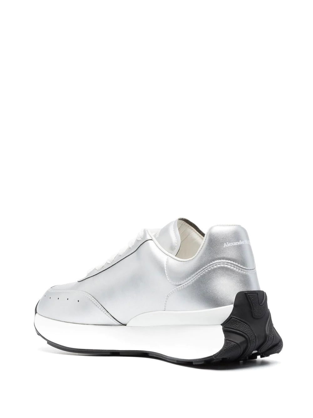 Alexander McQueen Sprint Runner metallic-effect sneakers - Image 3