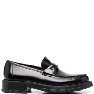 Ferragamo  embossed-logo leather loafers