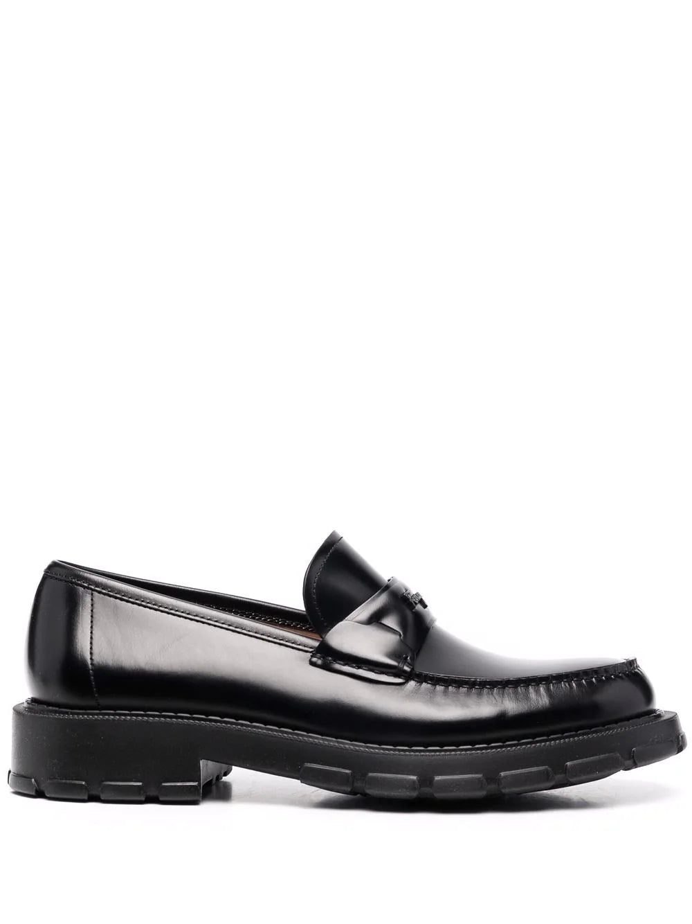 Ferragamo embossed-logo leather loafers