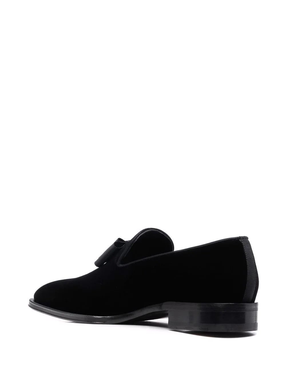 Dsquared2 Ubaldo bom-embellished velvet loafers - Image 3