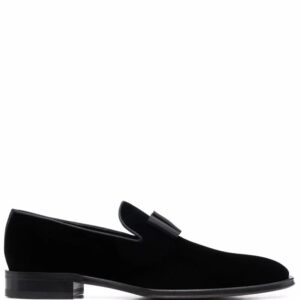 DSQUARED2 Ubaldo bom-embellished velvet loafers