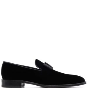 Dsquared2  Ubaldo bom-embellished velvet loafers