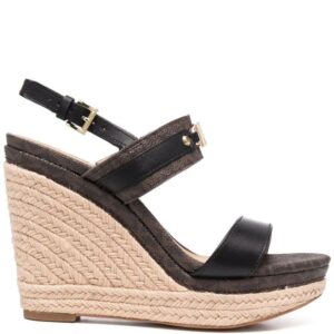 Michael Michael Kors  logo-plaque wedge sandals