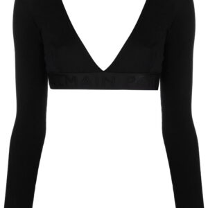 Balmain  long-sleeve crop top